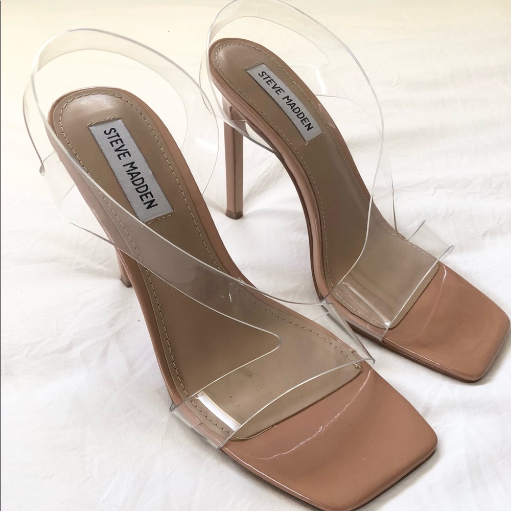 Steve Madden Clear Open Heels